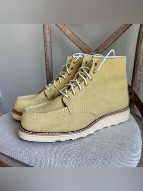 Red wing classic moc short boot in butter Abilene leather